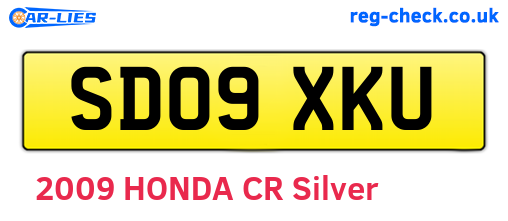 SD09XKU are the vehicle registration plates.