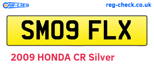 SM09FLX are the vehicle registration plates.