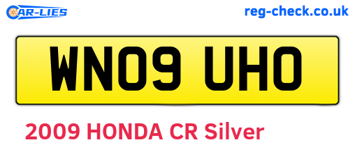 WN09UHO are the vehicle registration plates.