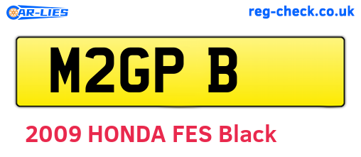 M2GPB are the vehicle registration plates.