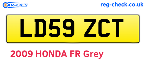 LD59ZCT are the vehicle registration plates.