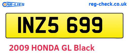 INZ5699 are the vehicle registration plates.