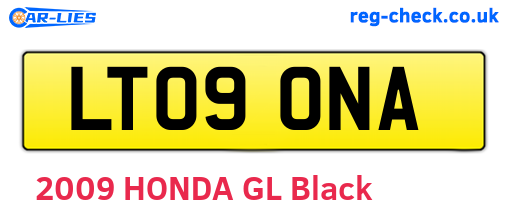 LT09ONA are the vehicle registration plates.