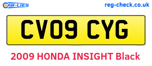 CV09CYG are the vehicle registration plates.