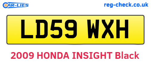 LD59WXH are the vehicle registration plates.