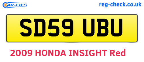 SD59UBU are the vehicle registration plates.