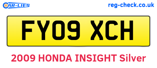 FY09XCH are the vehicle registration plates.