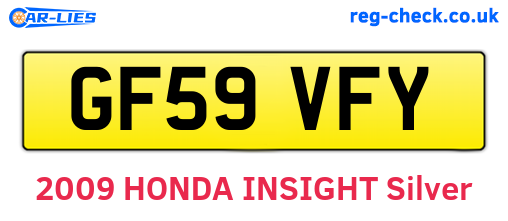GF59VFY are the vehicle registration plates.