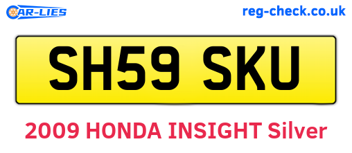 SH59SKU are the vehicle registration plates.