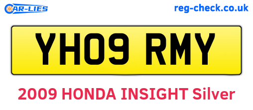YH09RMY are the vehicle registration plates.