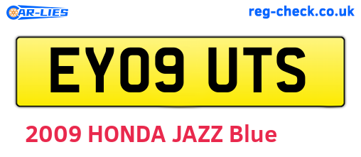 EY09UTS are the vehicle registration plates.