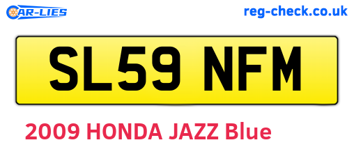 SL59NFM are the vehicle registration plates.