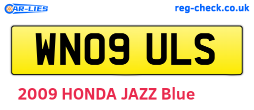 WN09ULS are the vehicle registration plates.