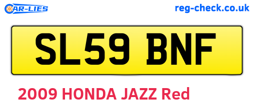 SL59BNF are the vehicle registration plates.
