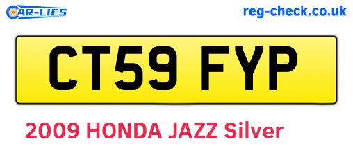 CT59FYP are the vehicle registration plates.