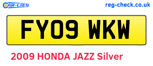 FY09WKW are the vehicle registration plates.