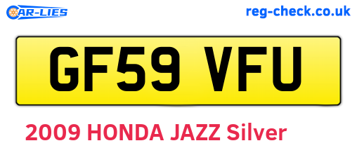 GF59VFU are the vehicle registration plates.