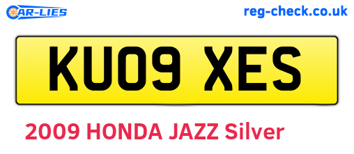 KU09XES are the vehicle registration plates.