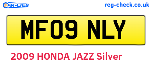 MF09NLY are the vehicle registration plates.