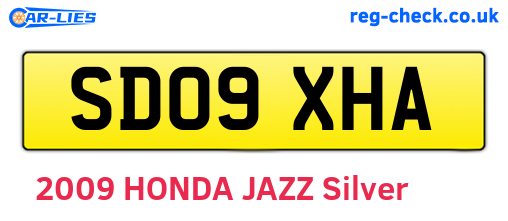 SD09XHA are the vehicle registration plates.