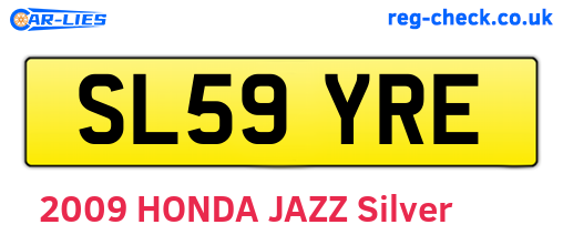 SL59YRE are the vehicle registration plates.