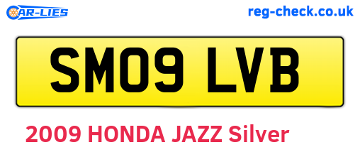 SM09LVB are the vehicle registration plates.
