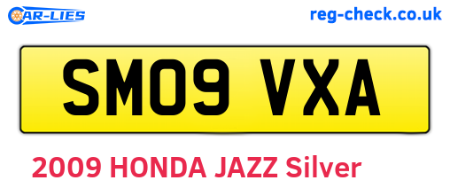 SM09VXA are the vehicle registration plates.