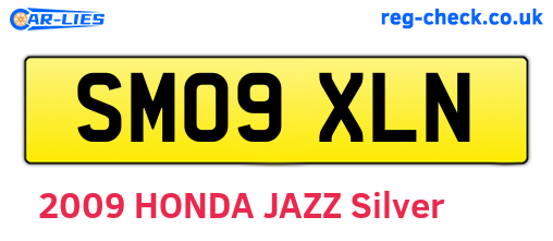 SM09XLN are the vehicle registration plates.