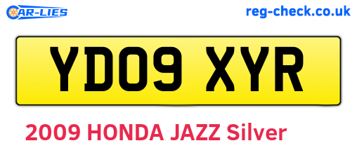 YD09XYR are the vehicle registration plates.