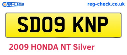 SD09KNP are the vehicle registration plates.