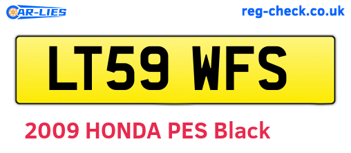 LT59WFS are the vehicle registration plates.