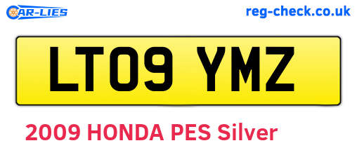 LT09YMZ are the vehicle registration plates.