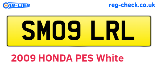 SM09LRL are the vehicle registration plates.