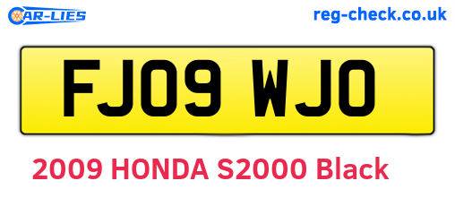 FJ09WJO are the vehicle registration plates.