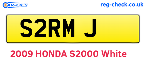 S2RMJ are the vehicle registration plates.