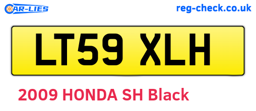 LT59XLH are the vehicle registration plates.