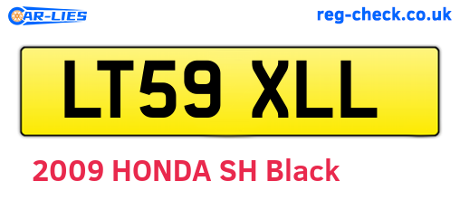 LT59XLL are the vehicle registration plates.