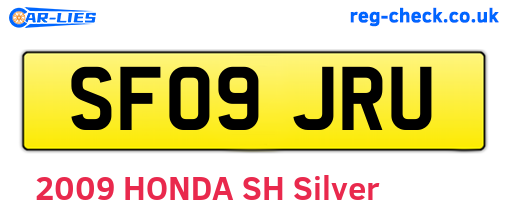 SF09JRU are the vehicle registration plates.