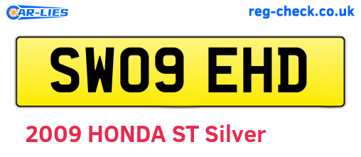 SW09EHD are the vehicle registration plates.
