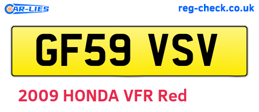 GF59VSV are the vehicle registration plates.