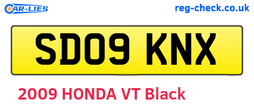 SD09KNX are the vehicle registration plates.