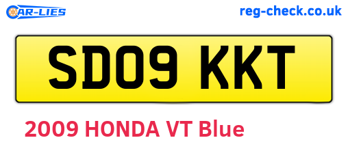 SD09KKT are the vehicle registration plates.