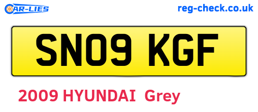 SN09KGF are the vehicle registration plates.