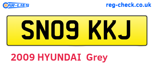 SN09KKJ are the vehicle registration plates.