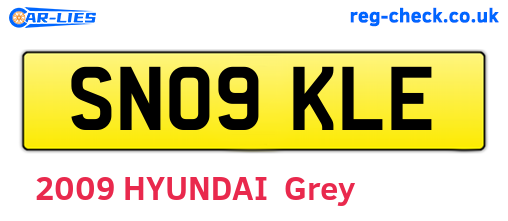 SN09KLE are the vehicle registration plates.