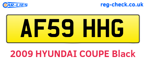 AF59HHG are the vehicle registration plates.