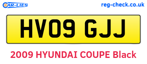 HV09GJJ are the vehicle registration plates.