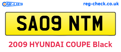 SA09NTM are the vehicle registration plates.