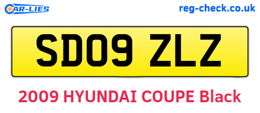SD09ZLZ are the vehicle registration plates.