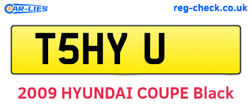 T5HYU are the vehicle registration plates.